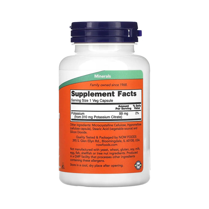 Now Foods, Potassium Citrate, 99 mg, 180 Capsules