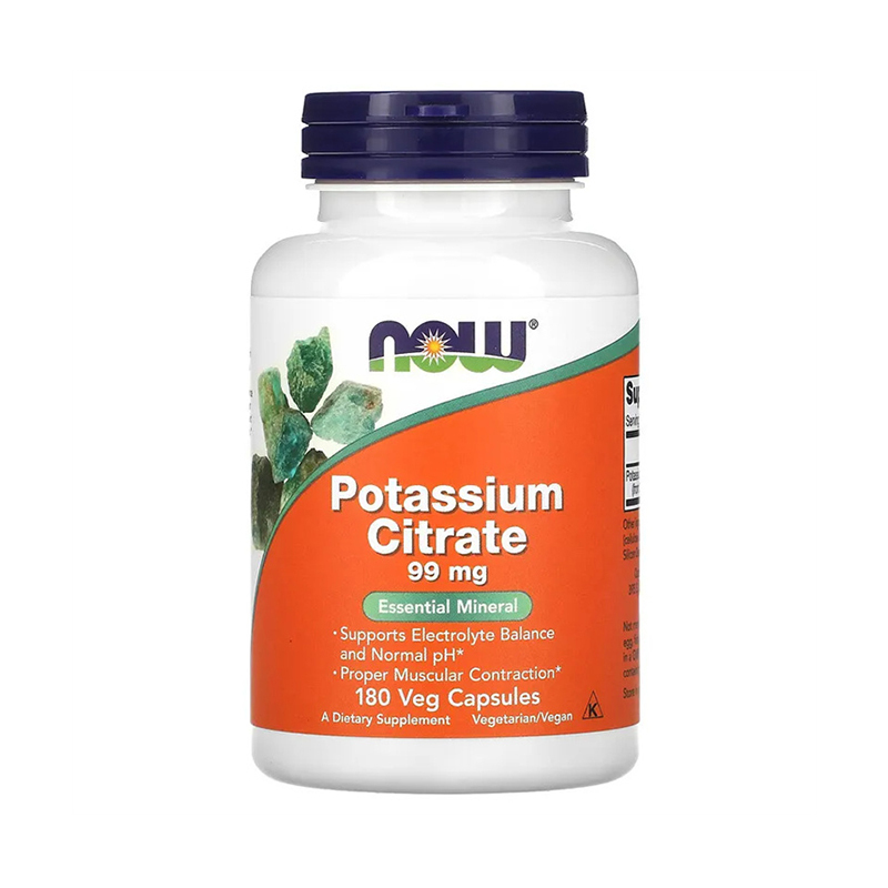 Now Foods, Potassium Citrate, 99 mg, 180 Capsules