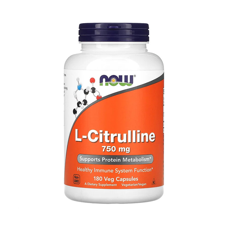 Now Foods, L-Citrulline, 750 mg, 180 Veg Capsules