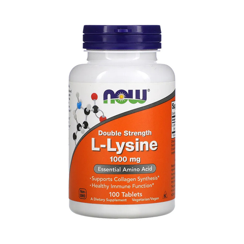 Now Foods, L-Lysine, 1,000 mg, 100 Tablets
