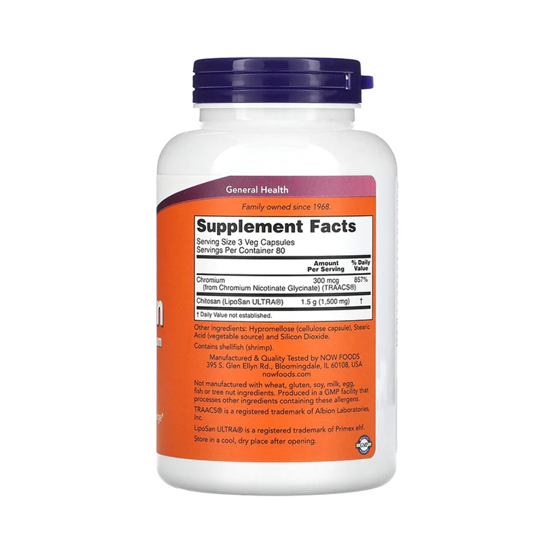 Now Foods, Chitosan, 500 mg, 240 Veg Capsules