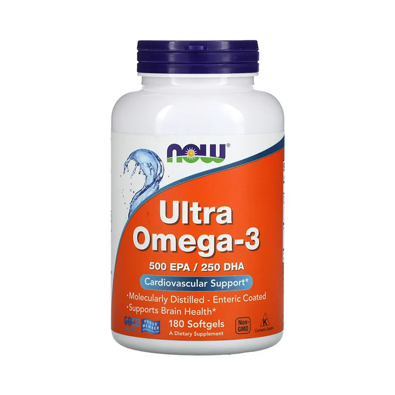 Now Foods, Ultra Omega-3, 500 EPA/250 DHA, 180 Softgels