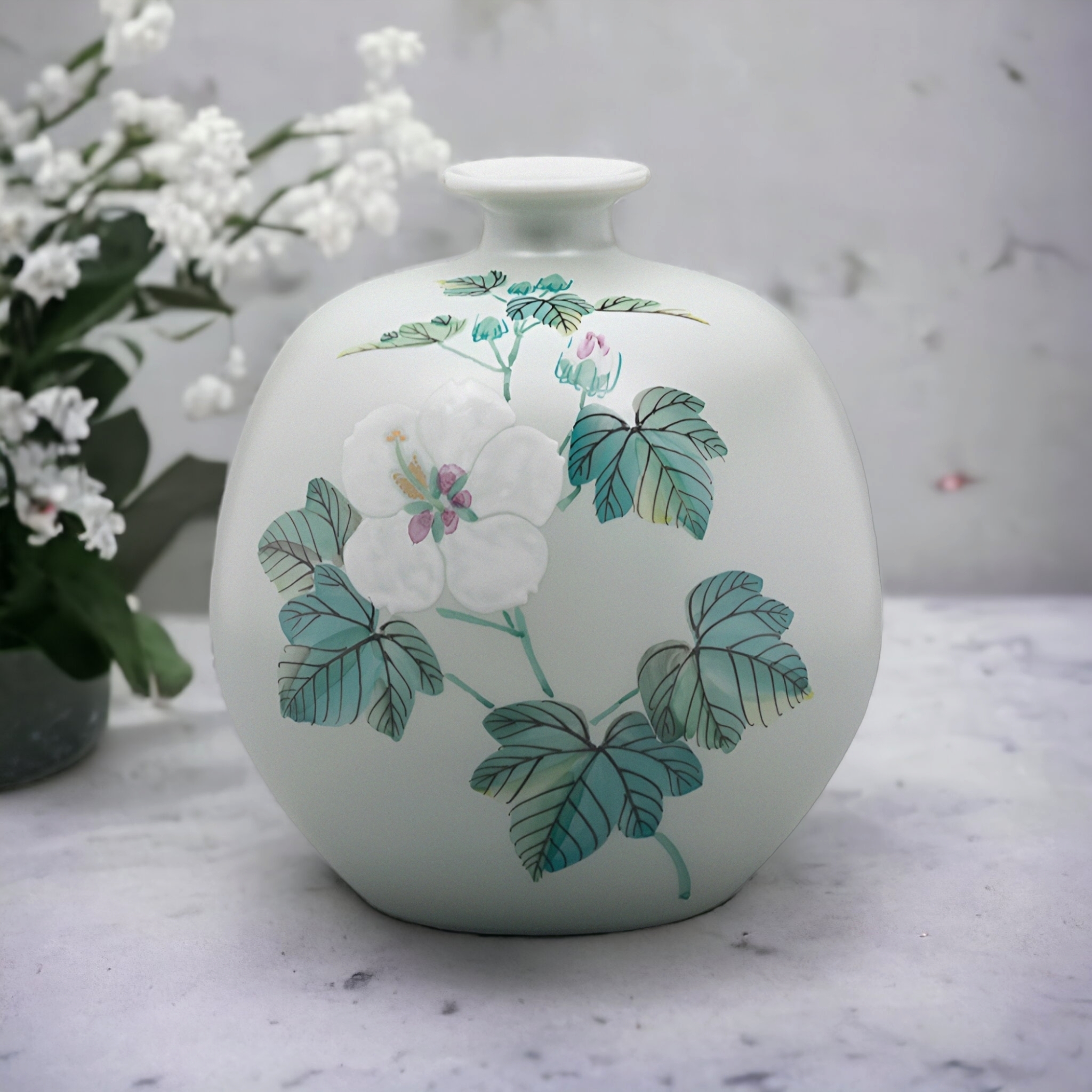 訂購」日本製九谷燒陶瓷花瓶(AP7-1042)