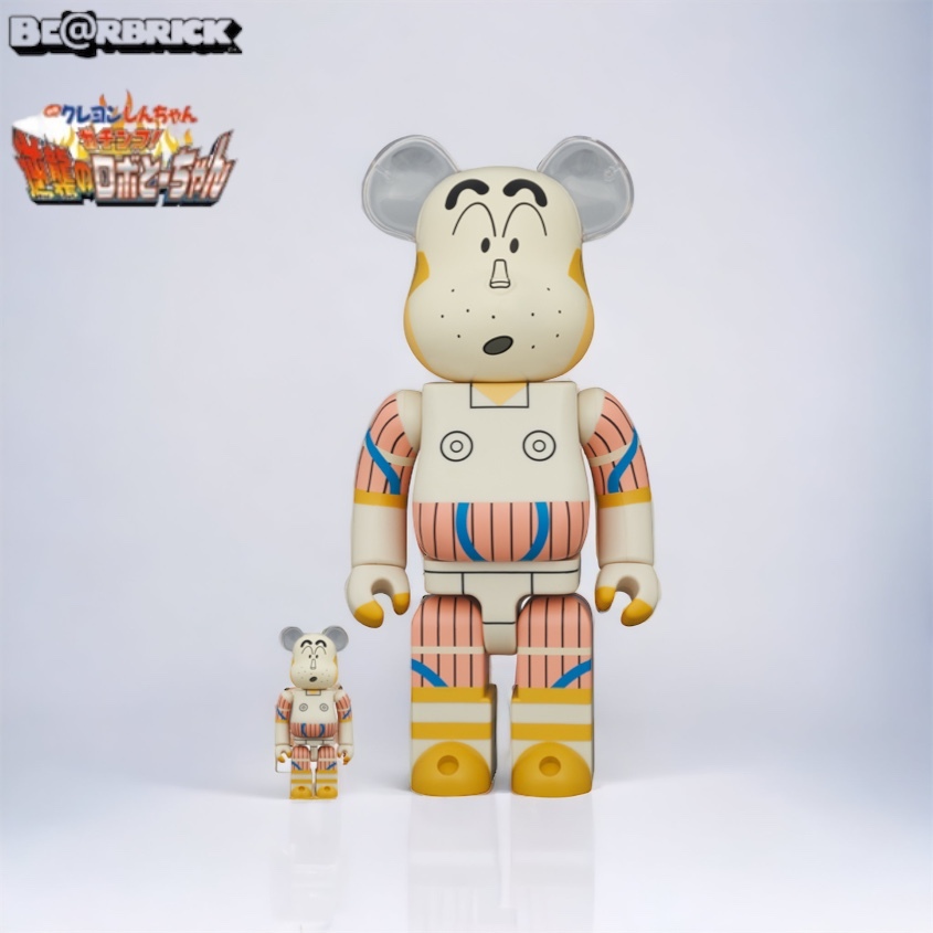 Bearbrick 400% 100% 野原廣志機械人爸爸