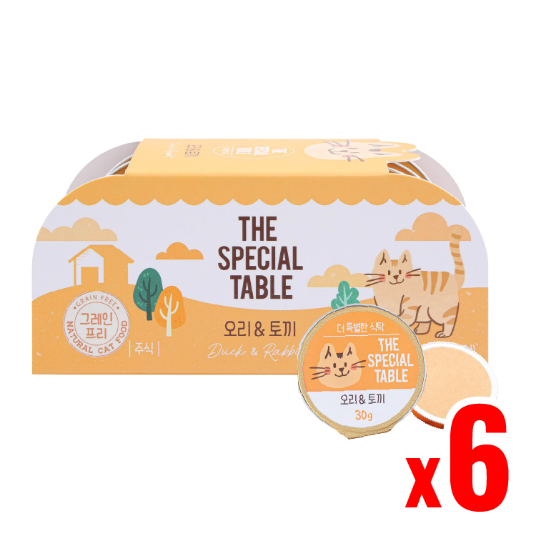 韓國Cat Pure 貓咪迷你主食罐 鴨肉 & 兔肉 30g×6 (CP-1291)