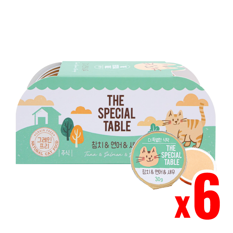 韓國Cat Pure 貓咪迷你主食罐 吞拿魚 & 海蝦 30g×6 (CP-1277)