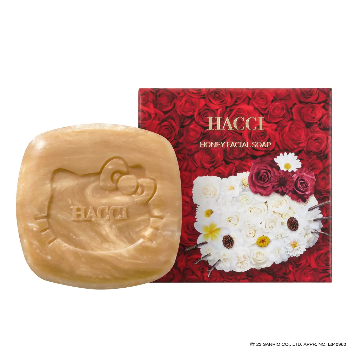 [限定] HACCI x HELLO KITTY Honey Facial Soap 蜂蜜潔面皂 80g