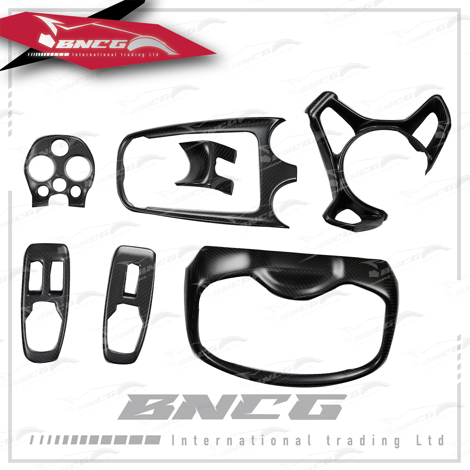 麥拉倫 McLaren 600lt 卡夢 乾碳纖維 內飾件 中控台 門把按鈕 方向盤 7件套