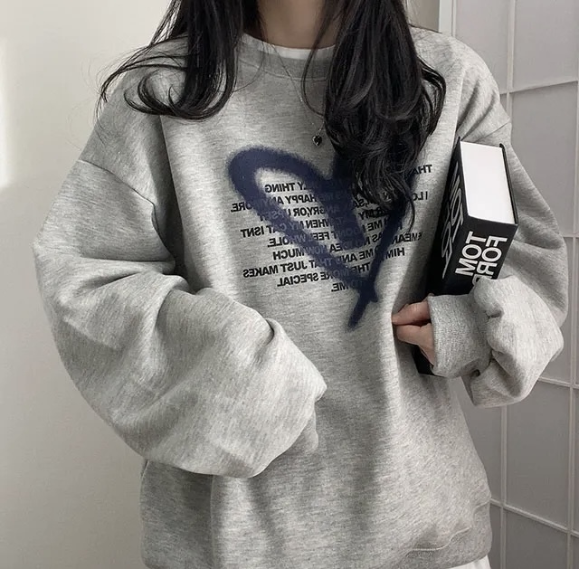 推！塗鴉心心文字衛衣