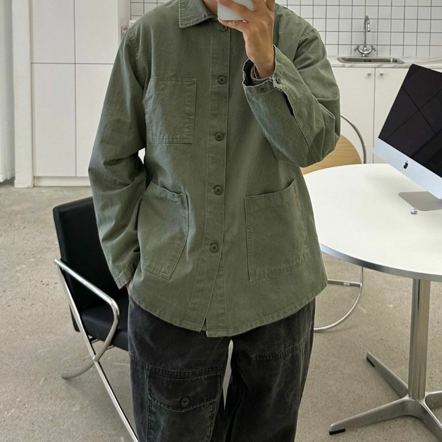 淨色袋口長袖恤衫 12GAUGE-002S