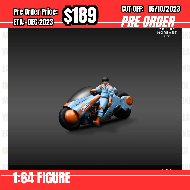 PO-$189 * Moreart * 1:64 Akira Motorcycle Gulf [OD10/10]