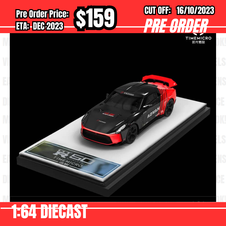 PO-$159 * Time Micro * 1:64 Nissan Skyline GT-R50 Advan  [OD10/10]