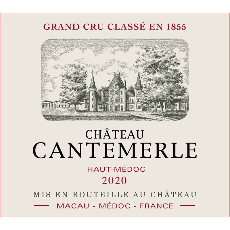 JS94) Chateau Cantemerle Haut Medoc 2020 750ml 佳得美酒莊[