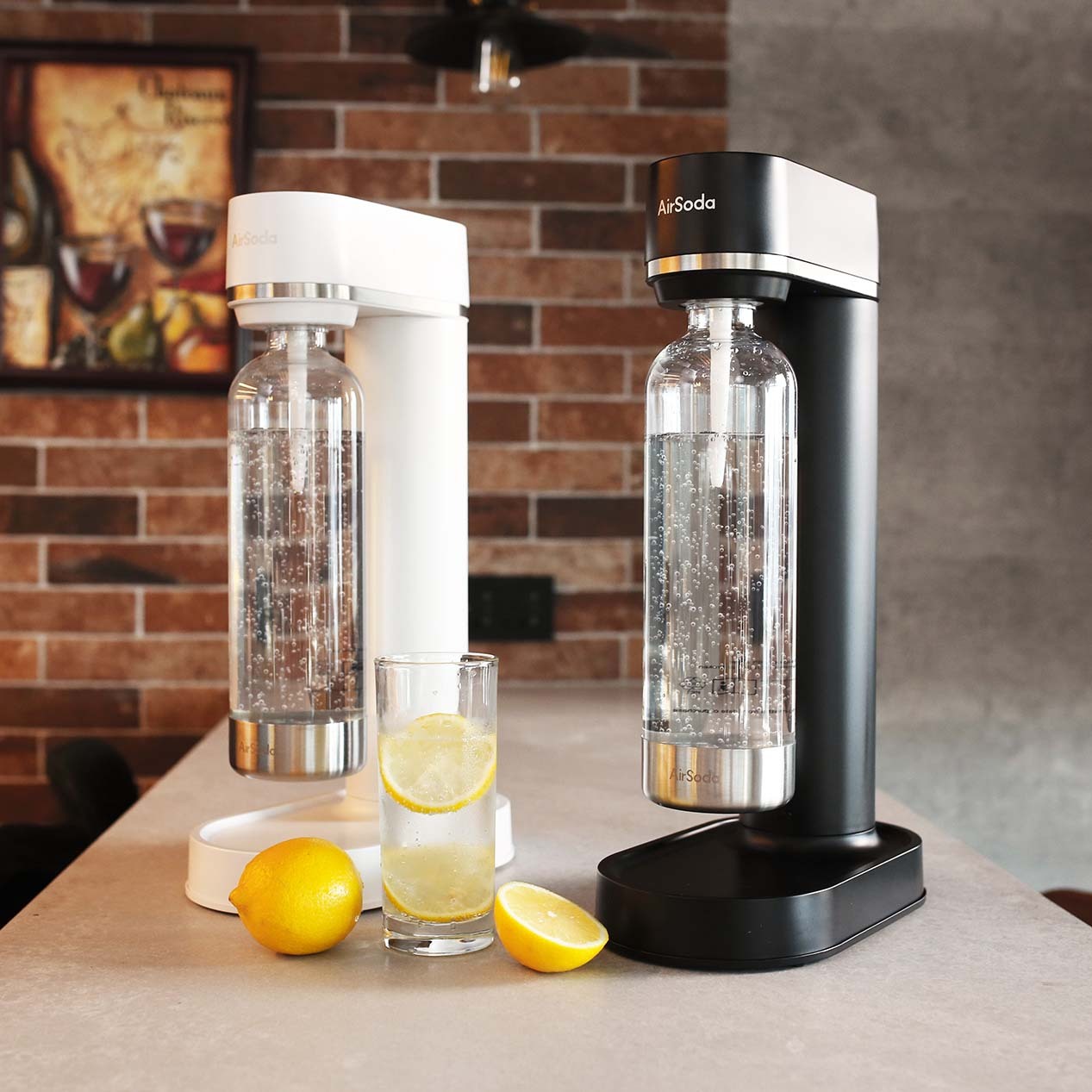 AirSoda 家用梳打氣泡水機 Pro980 (配食品級二氧化碳氣瓶360g x2)
