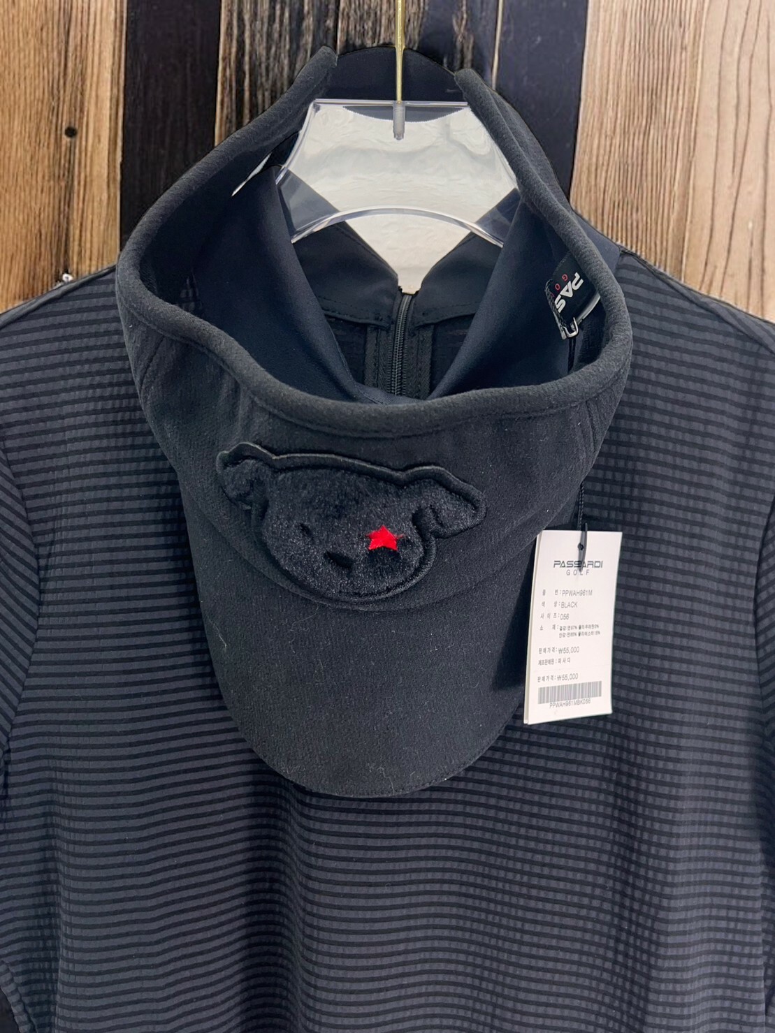 女款 【現貨】韓國Passardi Golf/ 時尚印花可愛狗狗圖騰 絲絨中空高爾夫球帽/中空帽 遮陽帽