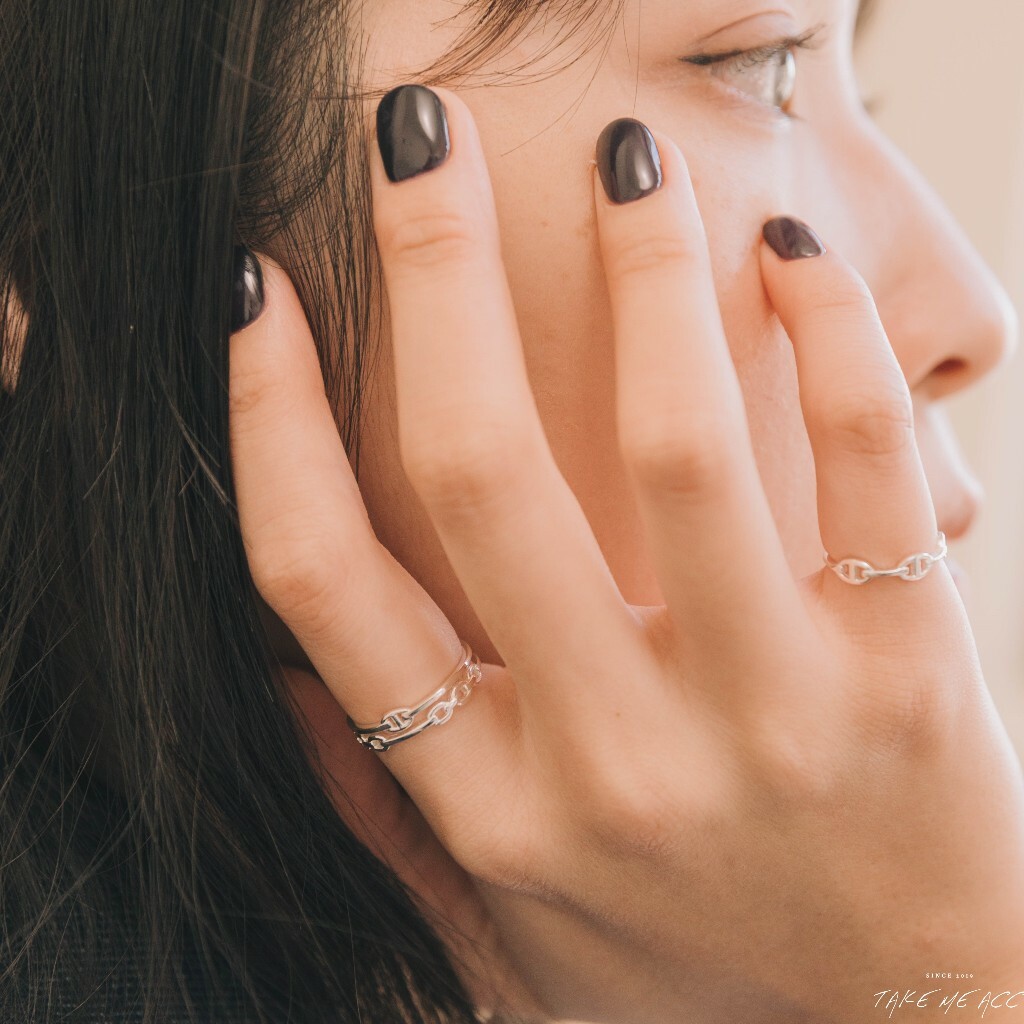 豬鼻純銀戒｜純銀戒指