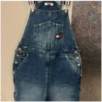 [S] TOMMY HILFIGER DENIM JUMPSUIT,BLUE DENIM, 76J4201-400 (STH411)