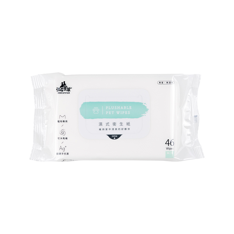 汪喵星球｜濕式衛生紙 46 抽 & 12 抽