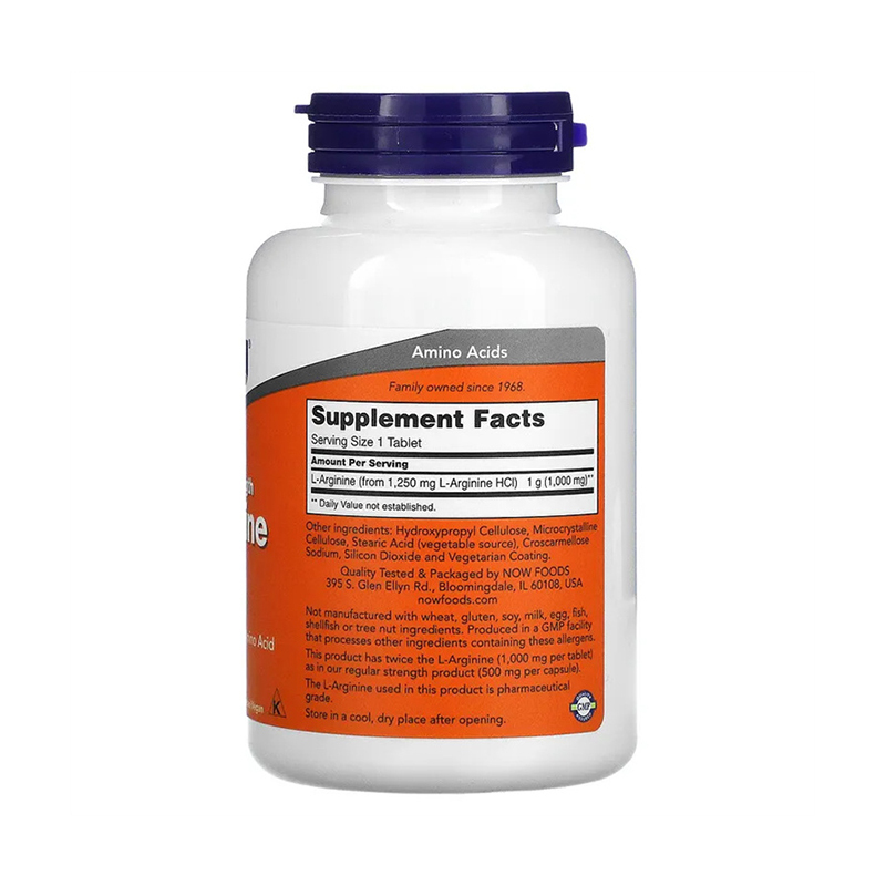 Now Foods, L-Arginine, 1,000 mg, 120 Tablets