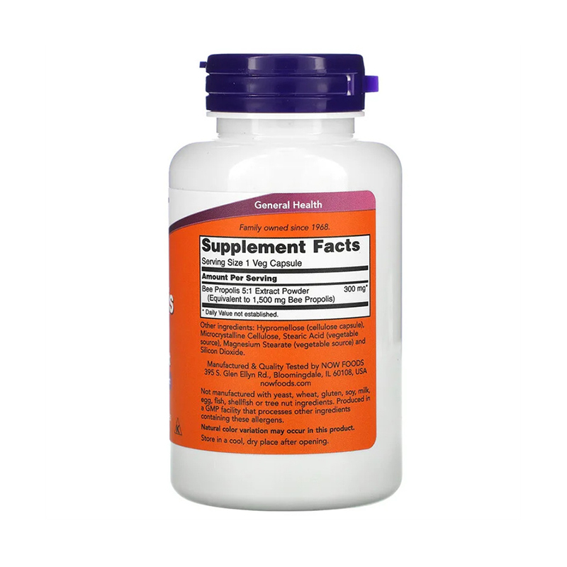 Now Foods, Propolis 1500, 300 mg, 100 Veg Capsules