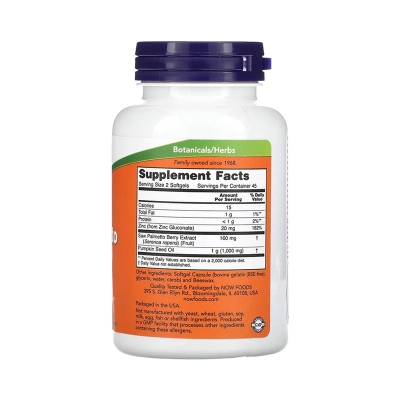 Now Foods, Saw Palmetto Extract, 90  Softgels