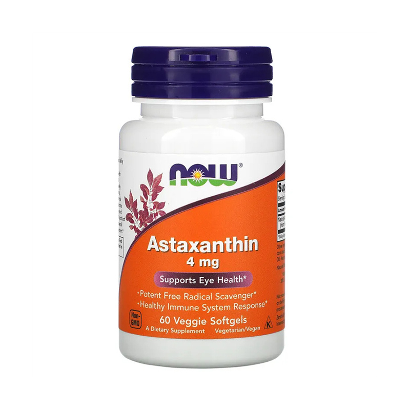Now Foods, Astaxanthin, 4 mg, 60 Veggie Softgels