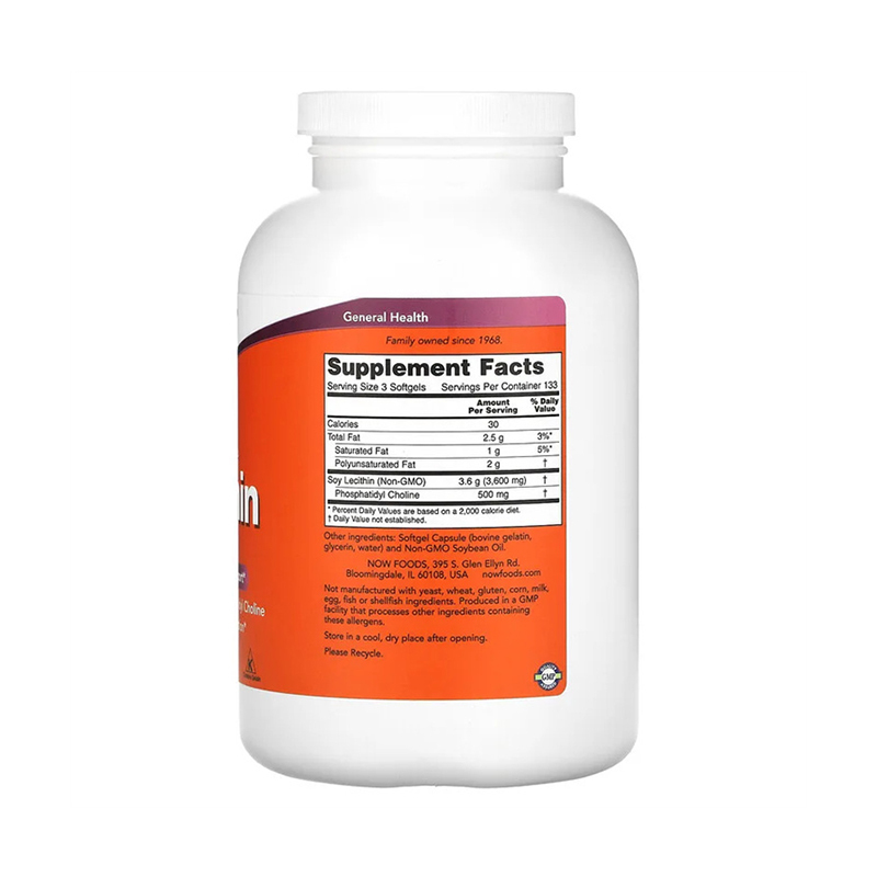 Now Foods, Non-GMO Lecithin, 1200 mg, 400 Softgels
