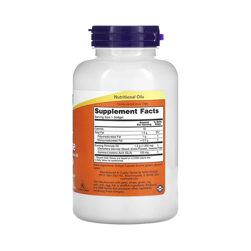 Now Foods, Super Evening Primrose Oil, 1300 mg, 120 Softgels