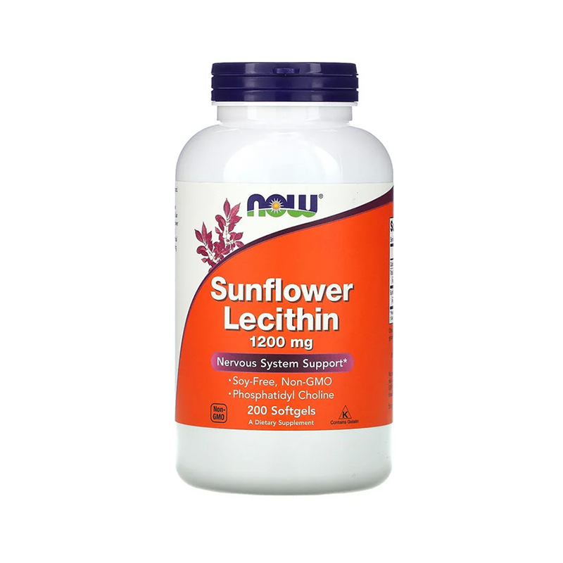 Now Foods, Sunflower Lecithin, 1200 mg, 200 Softgels