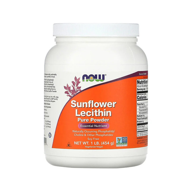 Now Foods, Sunflower Lecithin, Pure Powder, 1 lb (454 g)