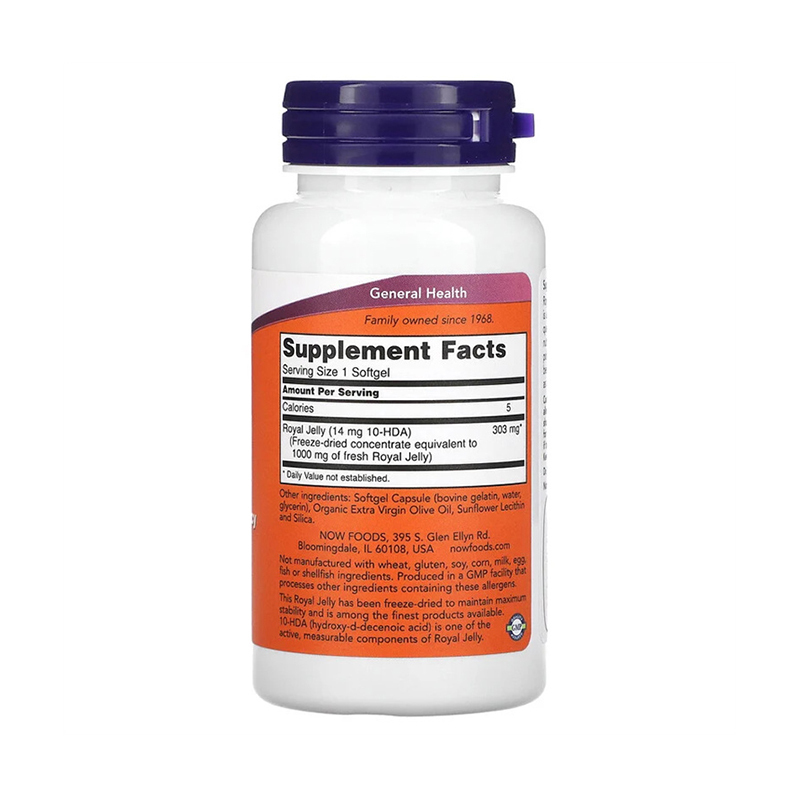 Now Foods, Royal Jelly,1000 mg 60 Softgels