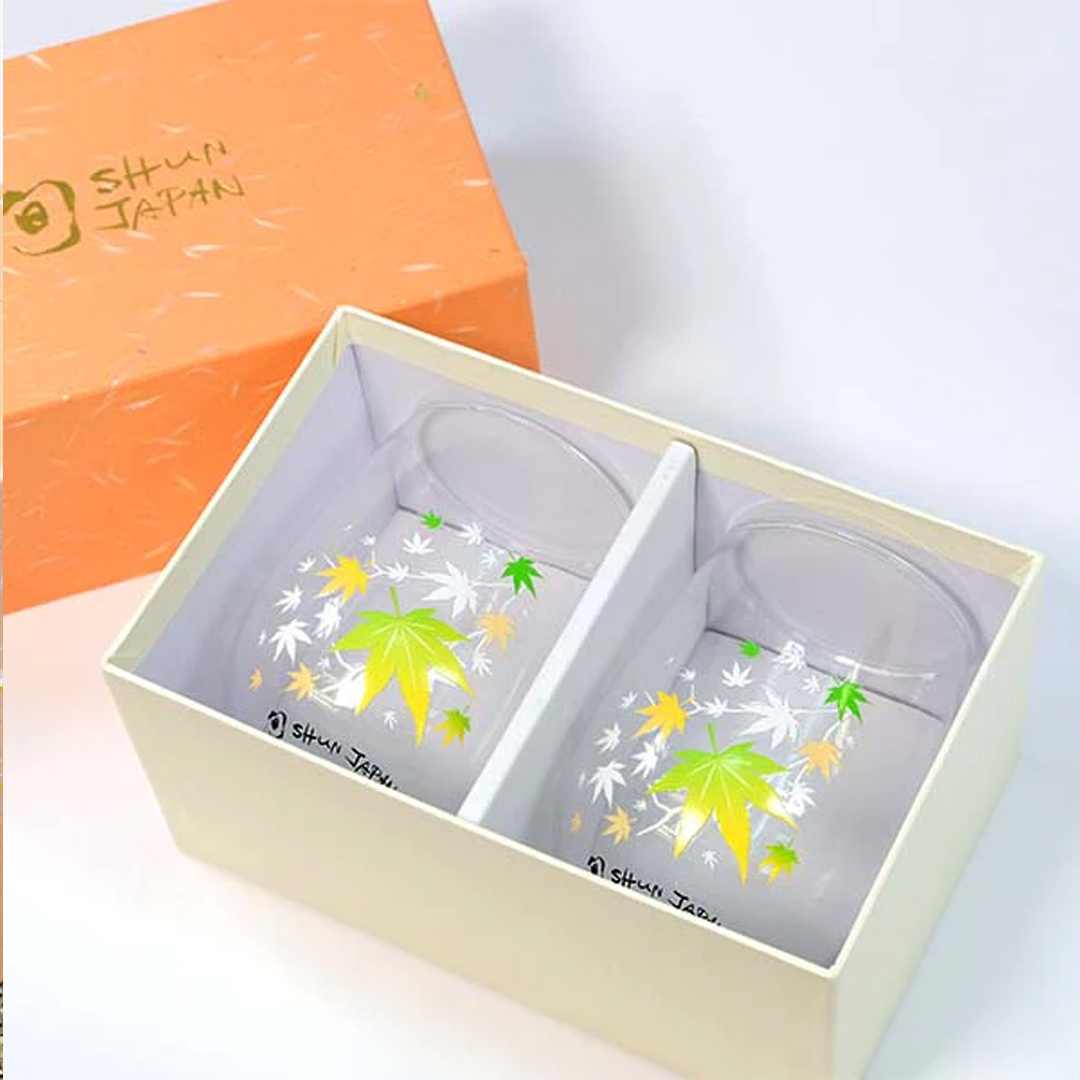 丸モ高木陶器 冷感變色紅葉酒杯