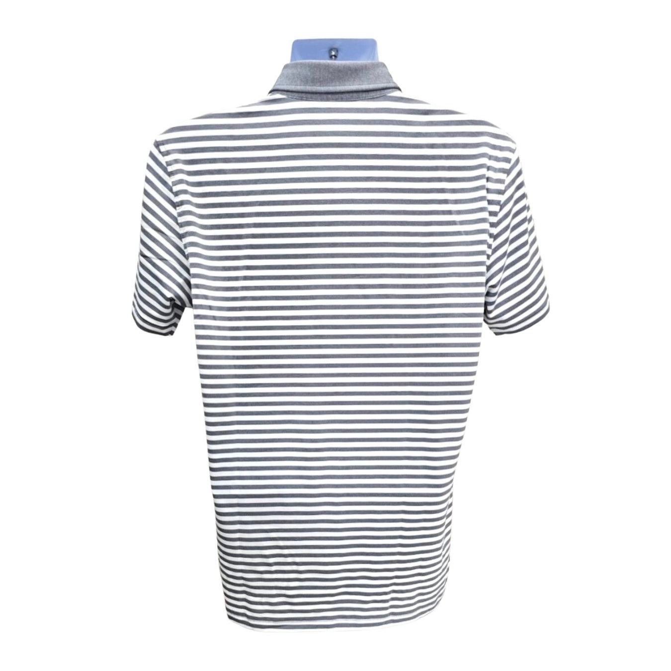 【現貨】男-G/FORE MEN Perforated Button Down Polo Shirt 高爾夫條紋短袖Polo衫(2179GF)