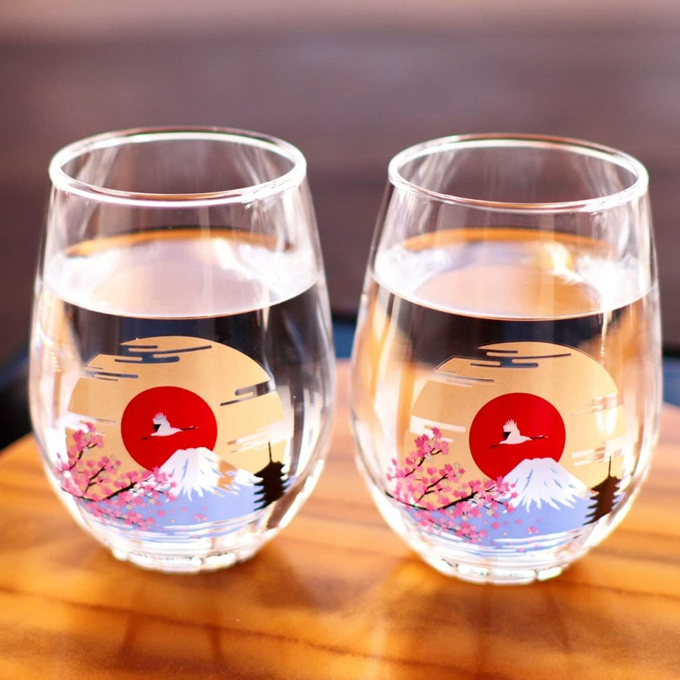 丸モ高木陶器 冷感變色富士山酒杯