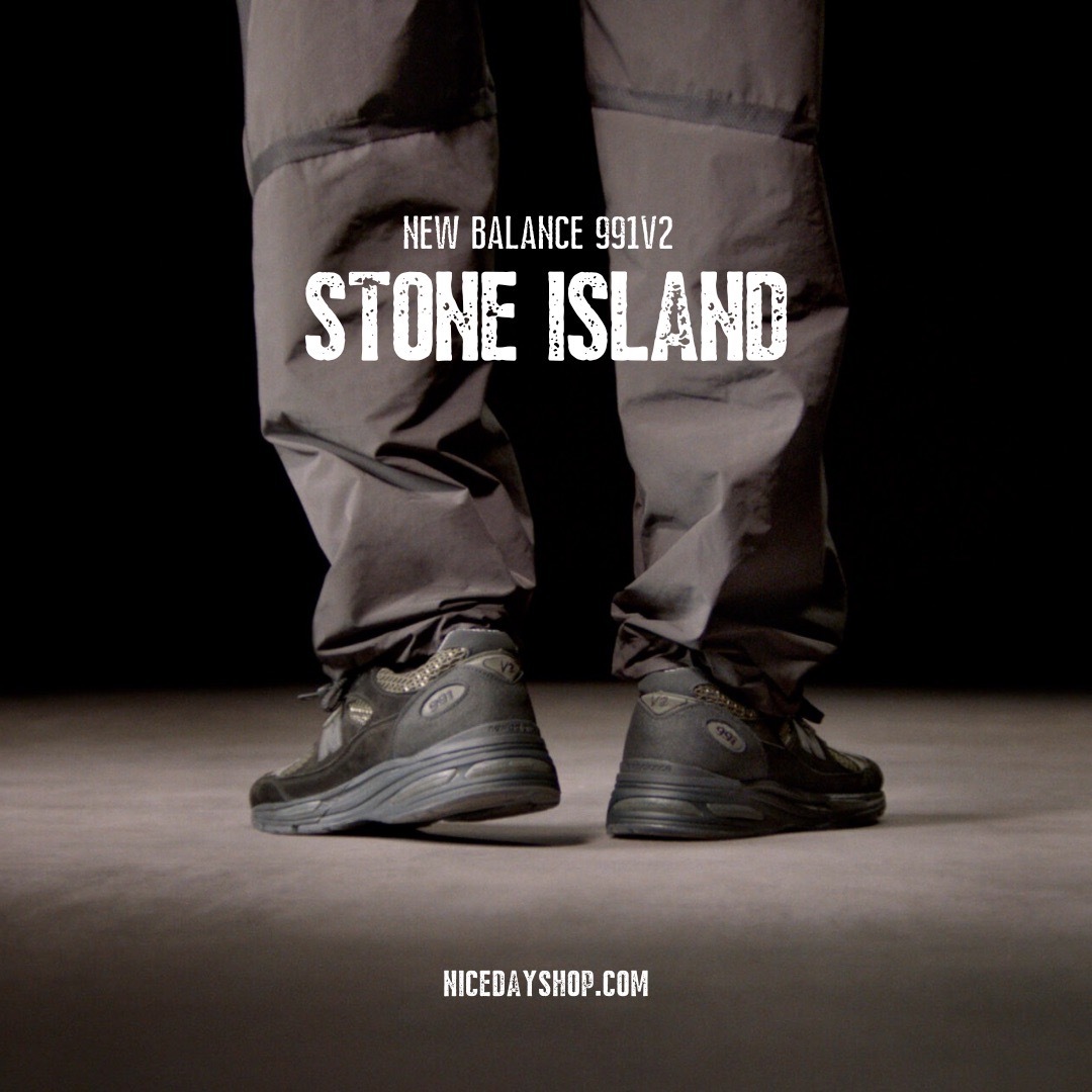 海外規格 Stone Island × New Balance 991V2 26.5cm - 靴