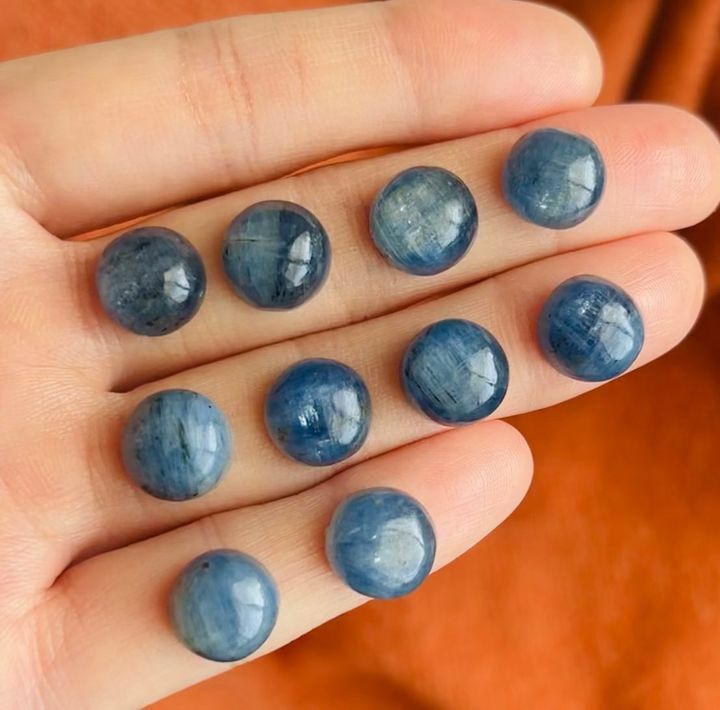 [原石] 藍晶石 水晶蛋面