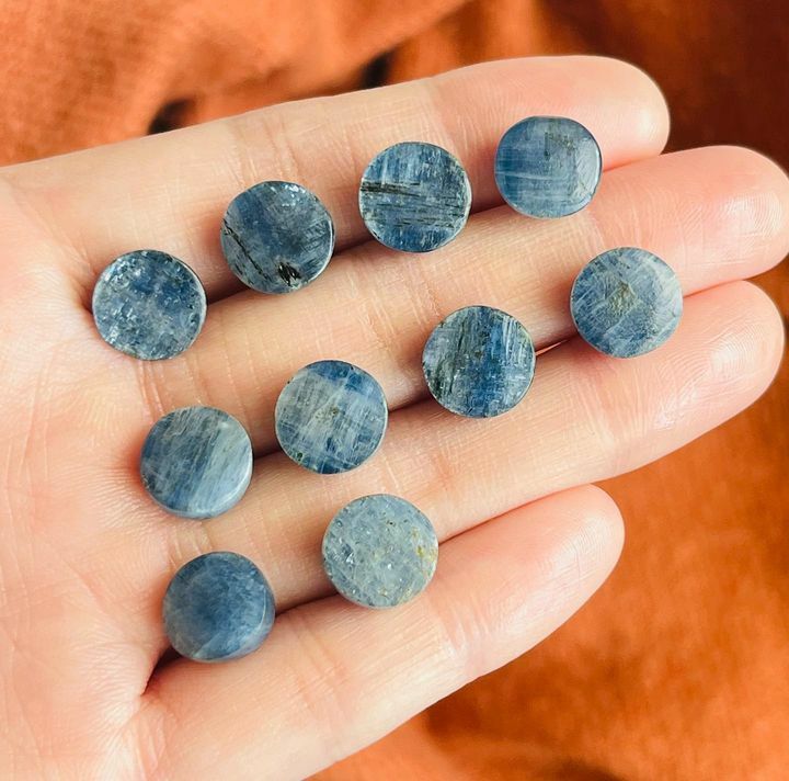 [原石] 藍晶石 水晶蛋面