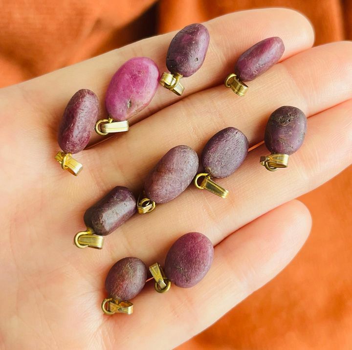 [原石] 紅寶石 項鍊吊墜 飾品