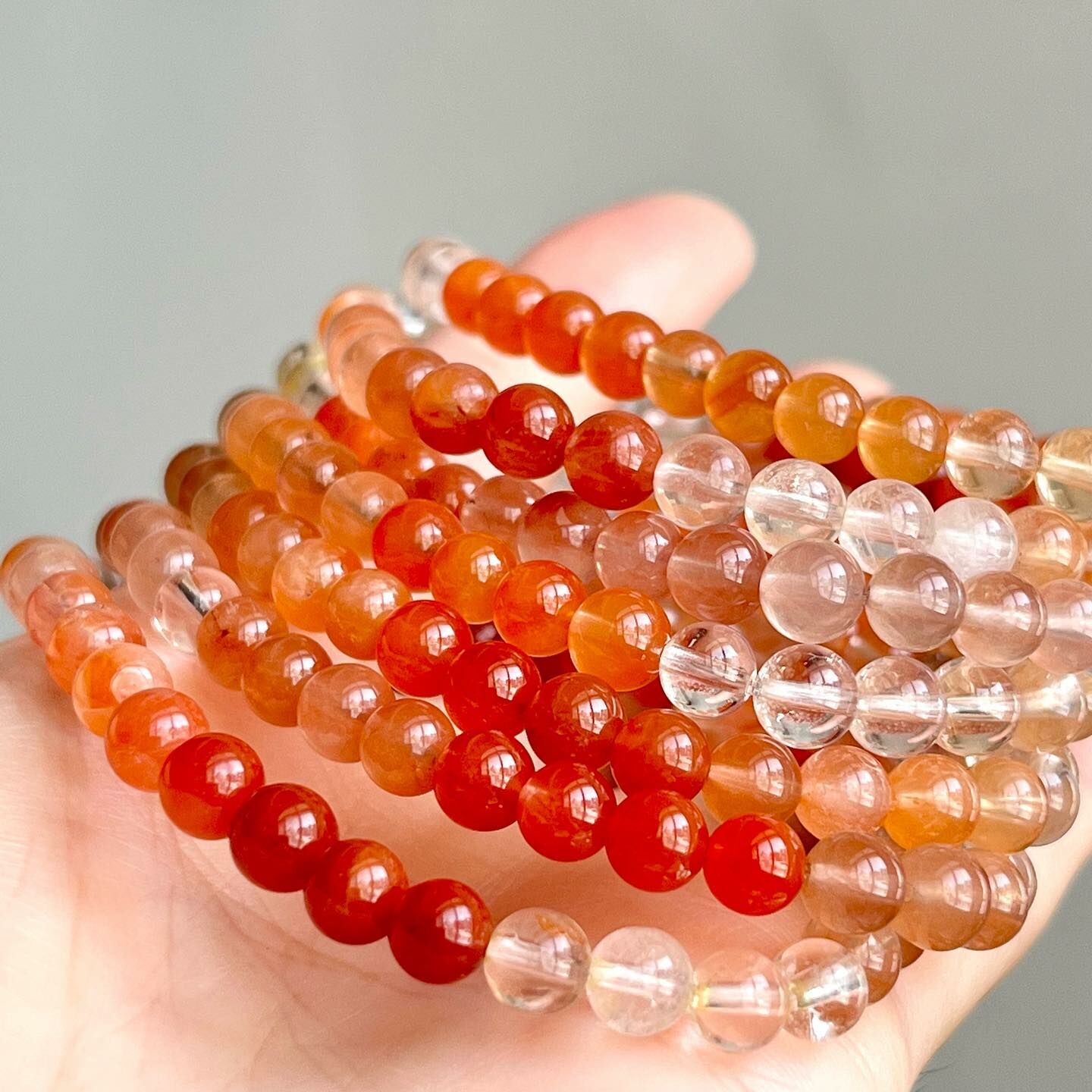 [原石] 鹽源瑪瑙 水晶手串 水晶手鍊