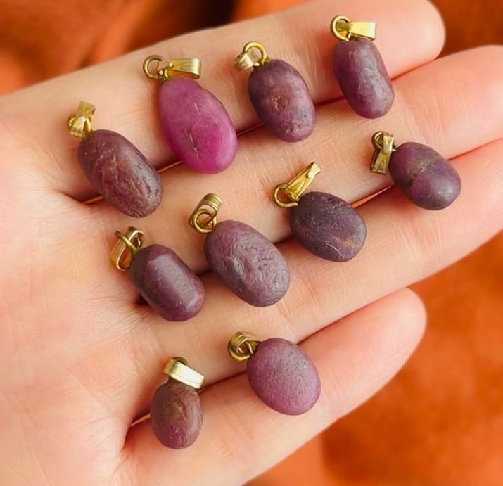 [原石] 紅寶石 項鍊吊墜 飾品