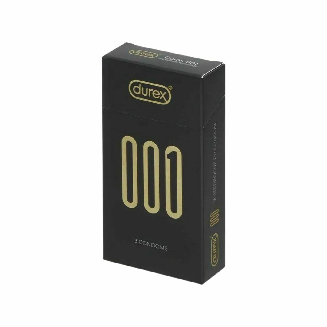 Durex 001 3's Pack PU Condom