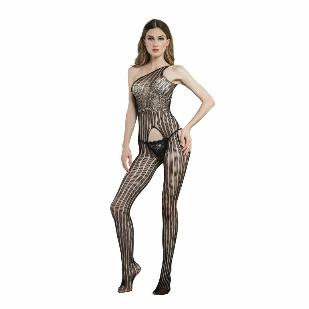 Regular striped stockings jumpsuit 4181