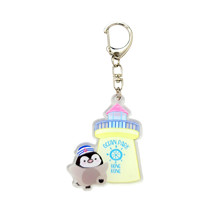 Sailor Penguin Lighthouse Acrylic Keychain