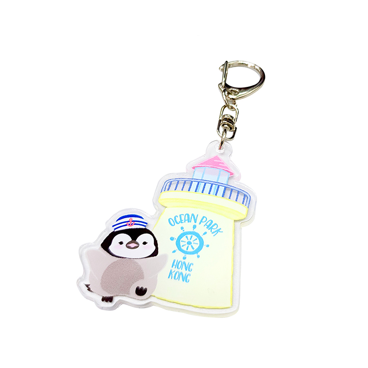 Sailor Penguin Lighthouse Acrylic Keychain