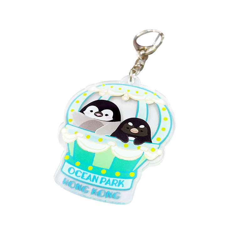 Penguin in Ferris Wheel Acrylic Keychain