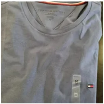 [S] TOMMY HILFIGER SLIM FIT PREMIUM STRETCH T-SHIRT,NAVY HEATHER, 78J6344-421 (STH437)