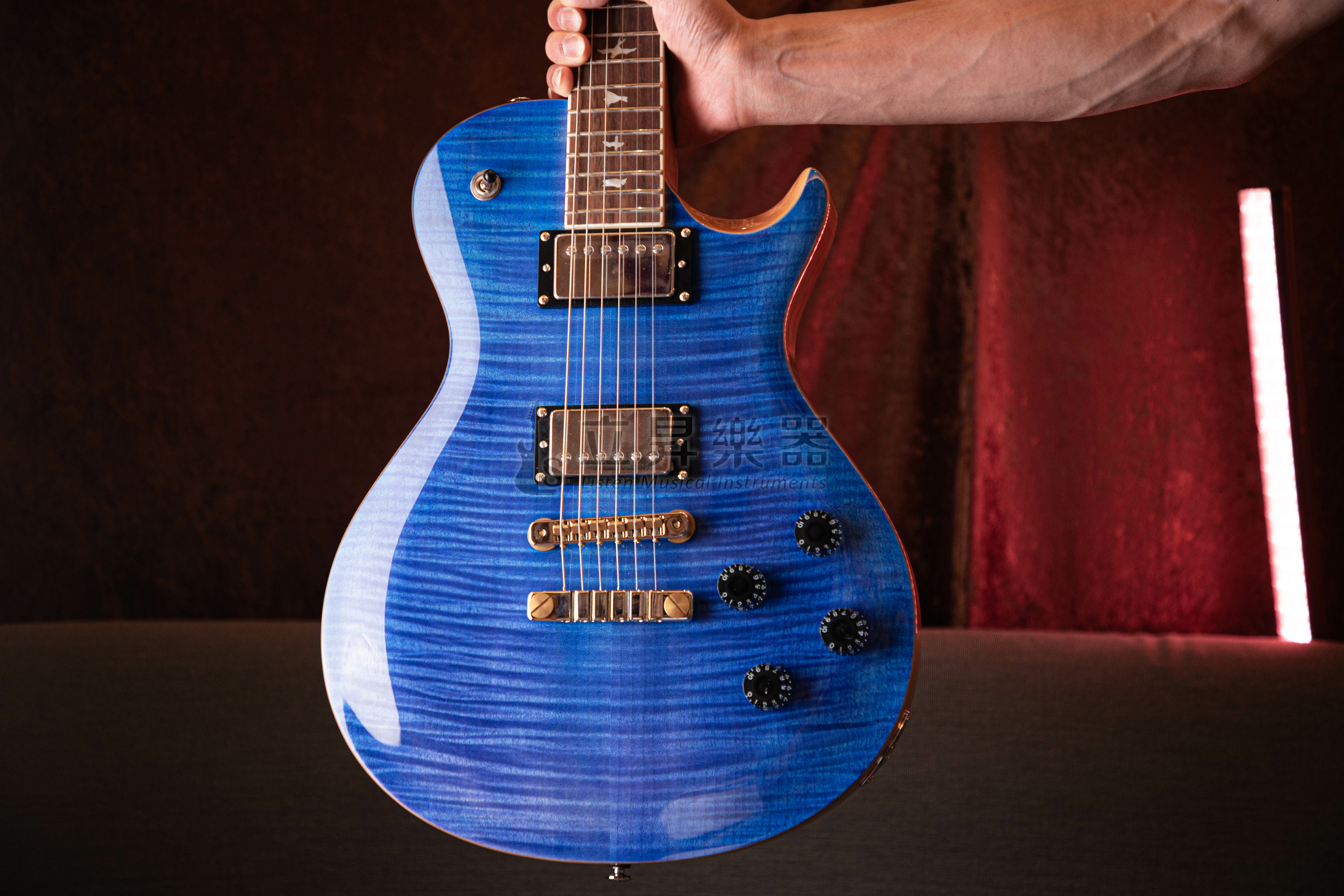 PRS PRS SE MCCARTY 594 singlecut Faded Blue 漸層藍色 FB 可切單 無搖座 虎紋楓木 附原廠琴袋 第 6 張圖片｜三峽吉他 / Bass