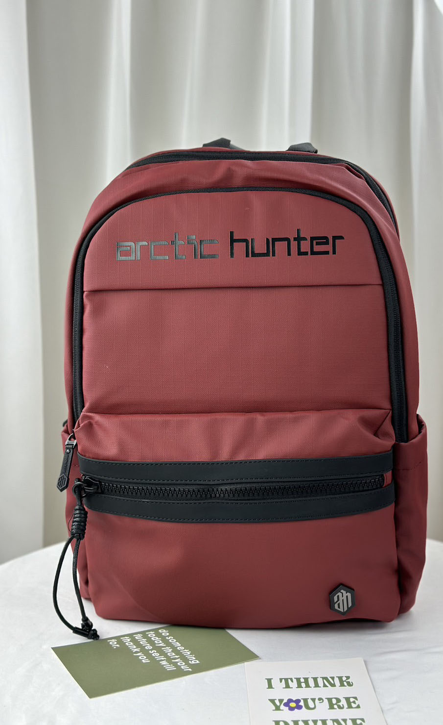Arctic hunter 亮紅 多功能男用後背包 / 電腦包 #B00536