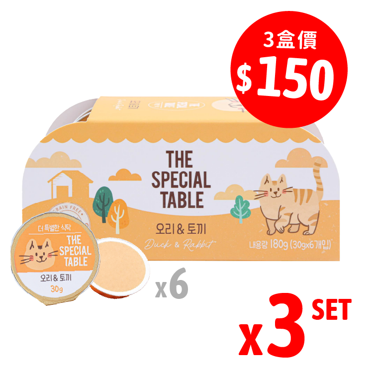 【組合優惠】 韓國Cat Pure |貓咪迷你主食罐 鴨肉 & 兔肉 30g×6 (CP-1291)