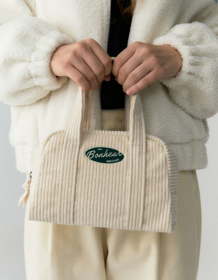 <韓國代購> DEPOUND BOWLING CORDUROY BAG